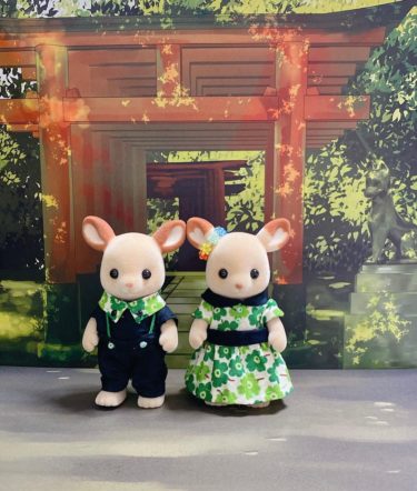 しかぱぱとしかままが家族の健康を祈りにきました